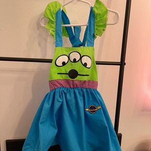 Toy  Story Alien Toddler Girls Costume Dress Size 12-2t